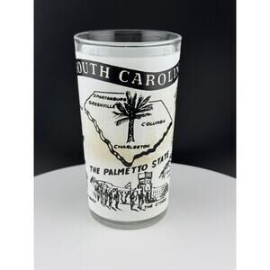 Vintage South Carolina State Souvenir Glass